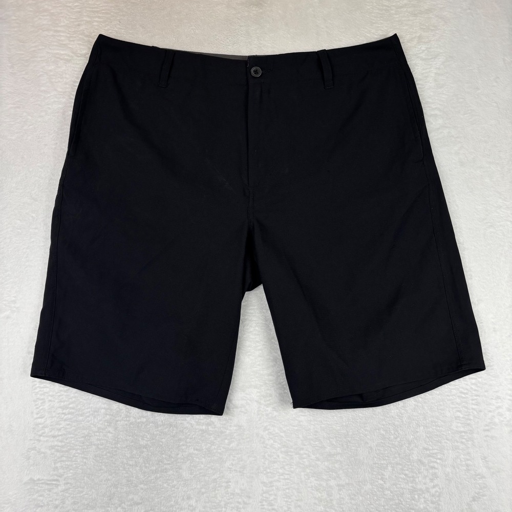 Burnside Mens Hybrid Shorts Black Size 38 Quick Dry Casual Board Shorts